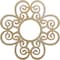 Ekena Millwork Cohen Wood Fretwork Pierced Ceiling Medallion, Birch, 24"OD x 8 1/4"ID x 3/8"T CMWP24X24X0375COBI - alternate 1